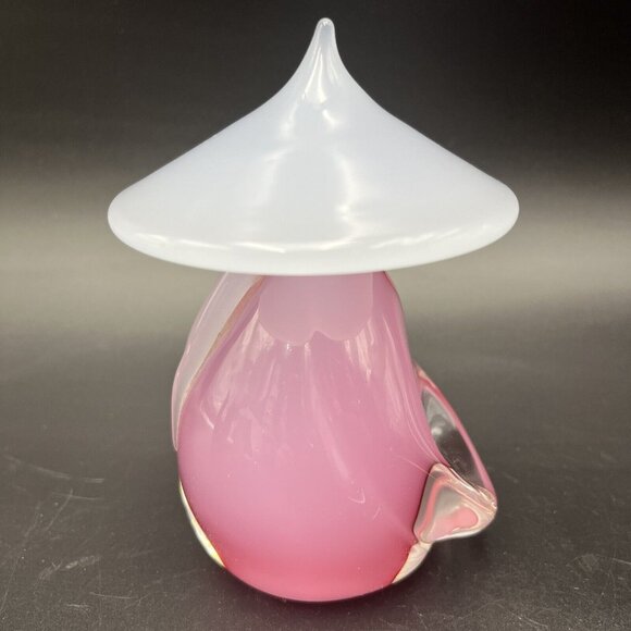 MURANO VETRERIA ARTISTICA OBALL PINK & WHITE ALABASTRO ASIAN ORIENTAL MAN & LADY - Picture 13 of 16